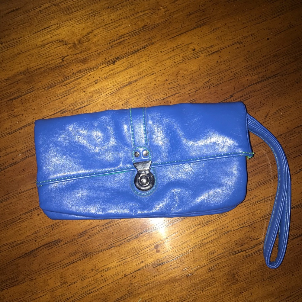 Bright Blue Wristlet